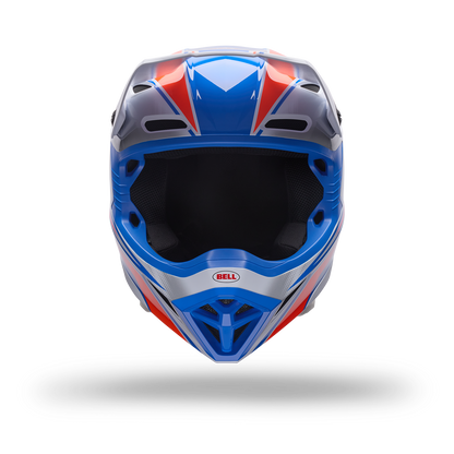 Casco Moto Mx-10 Mips Speedway Blanco/Azul Bell