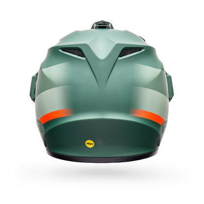Casco Moto Calle MX-9 ADV Trail Verde/Naranjo Bell