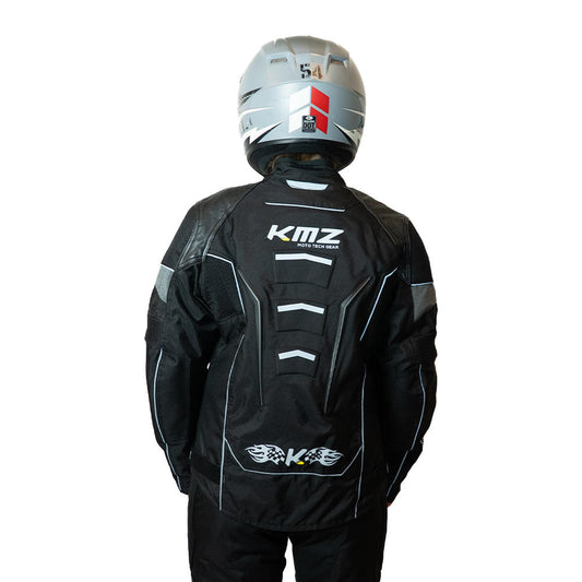 Chaqueta Moto Calle Mujer Streetflow Apex Gris Kmz