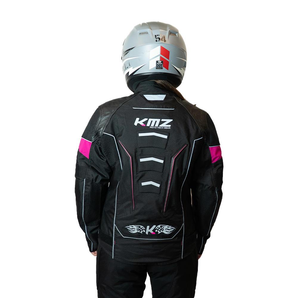 Chaqueta Moto Calle Mujer Streetflow Apex Negro Kmz