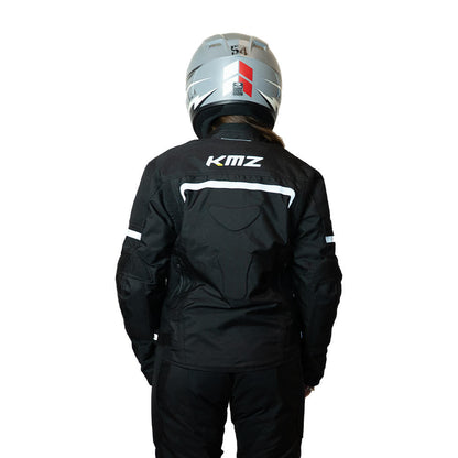 Chaqueta Moto Calle Mujer Metro Apex Negro Kmz