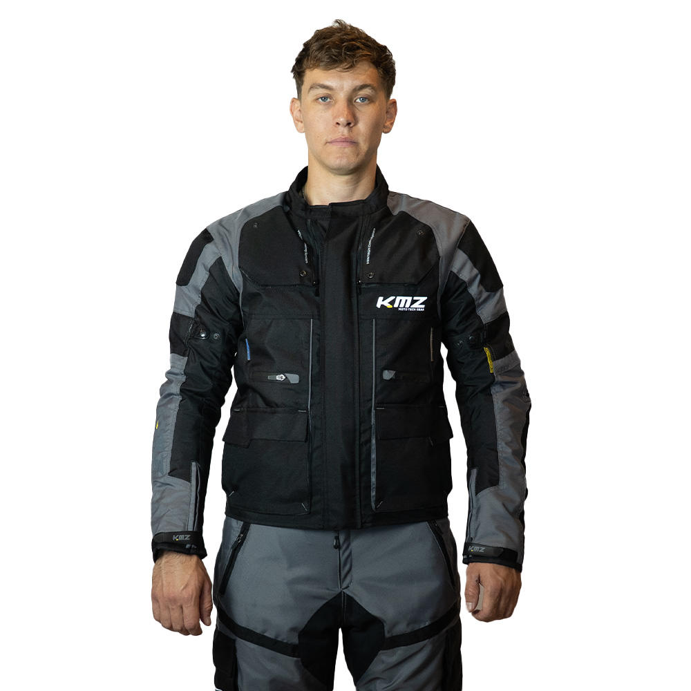 Chaqueta Moto Calle Ignite Apex Gris Kmz