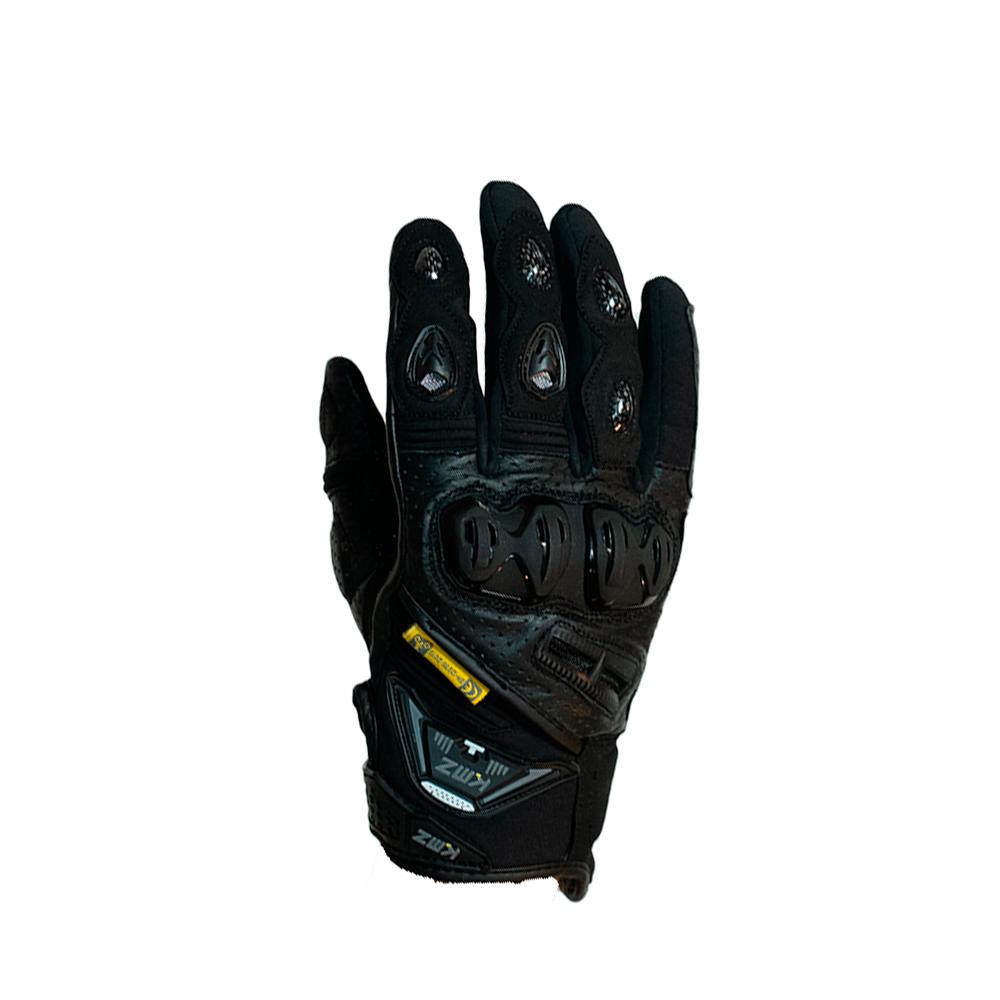 Guantes Moto Calle Metro Apex Negro Kmz