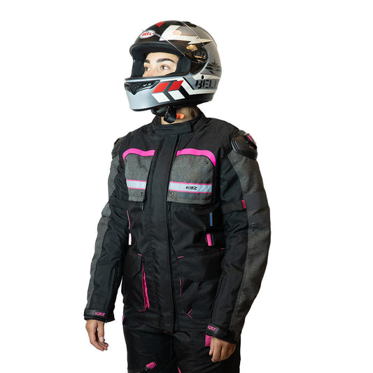 Chaqueta Moto Calle Mujer Overdrive Nomad Negro Kmz