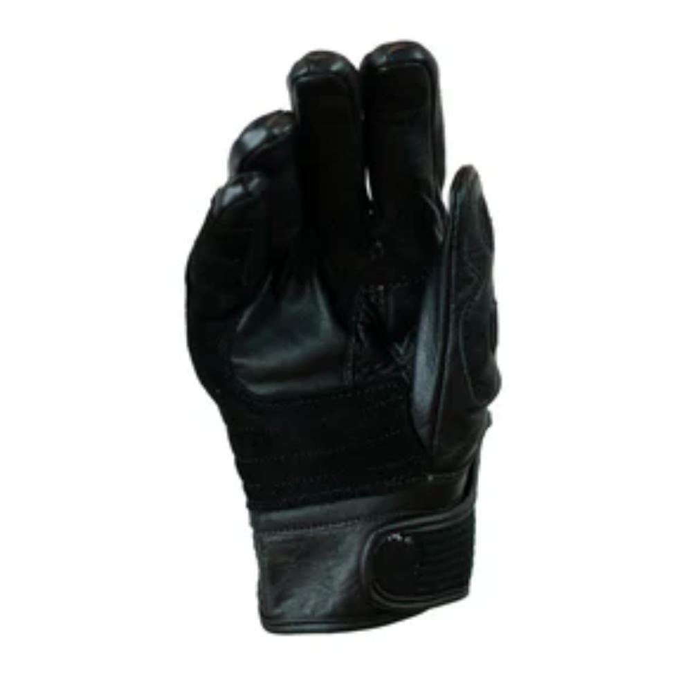 Guantes Moto Calle Velcro II Negro KMZ