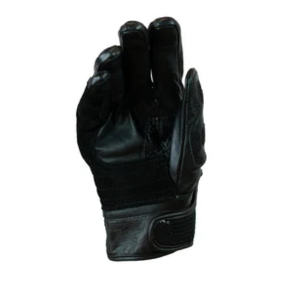 Guantes Moto Calle Velcro II Negro KMZ