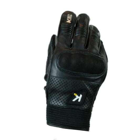 Guantes Moto Calle Velcro II Negro KMZ