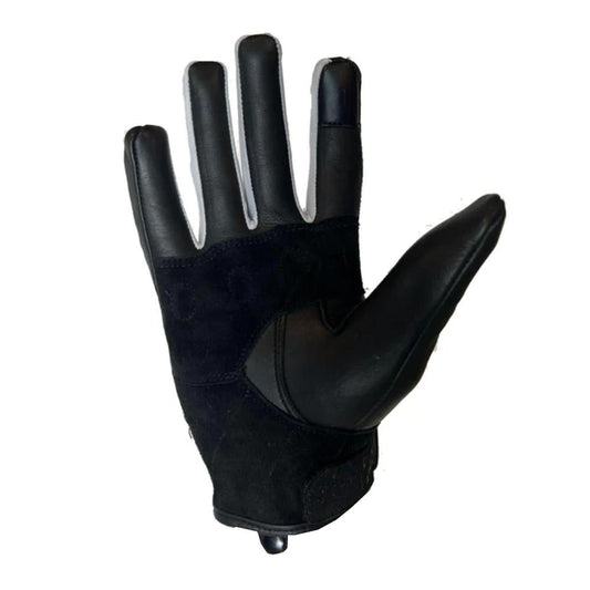 Guantes Moto Calle Mujer Women Negro/Blanco KMZ