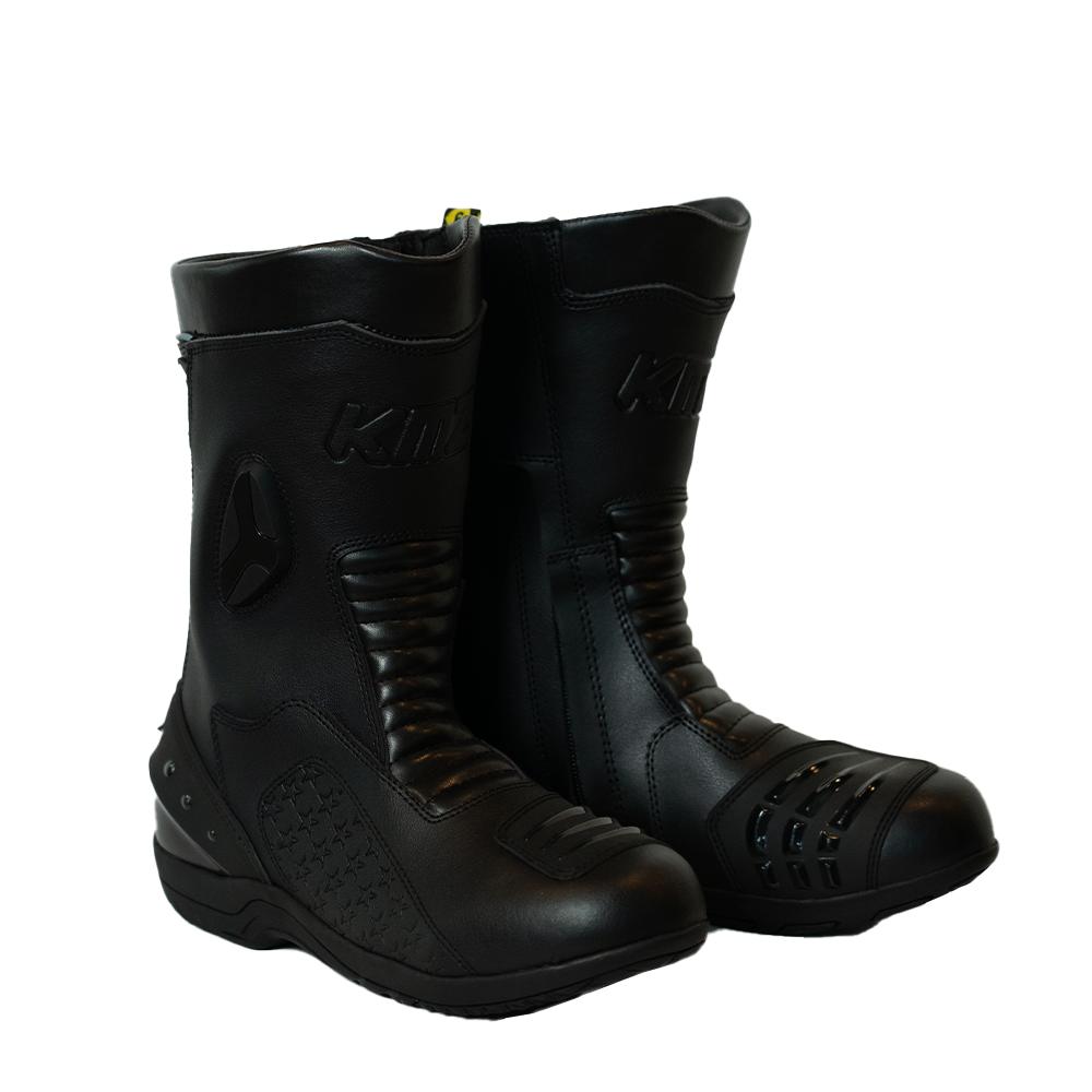 Botas Moto Calle Alpha Apex Negro Kmz