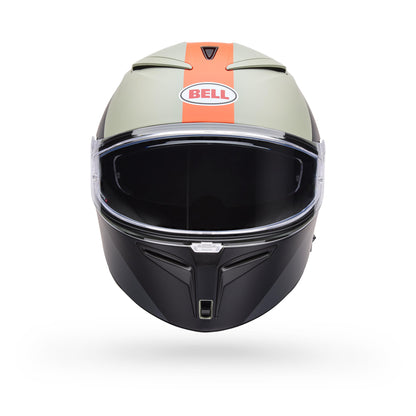 Casco Moto Calle Lithium Mips Bash Gris/Naranjo Certificado QR Bell