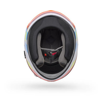 Casco Moto Calle Qualifier Vibe Naranjo Certificado QR Bell
