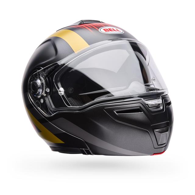 Casco Moto Calle SRT Modular Abatible The Good Ride Negro/Rojo Certificado QR Bell