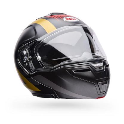 Casco Moto Calle SRT Modular Abatible The Good Ride Negro/Rojo Certificado QR Bell