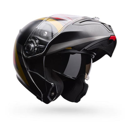 Casco Moto Calle SRT Modular Abatible The Good Ride Negro/Rojo Certificado QR Bell