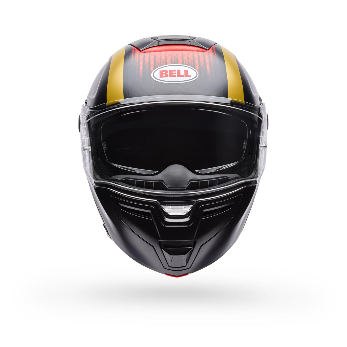 Casco Moto Calle SRT Modular Abatible The Good Ride Negro/Rojo Certificado QR Bell
