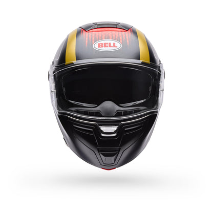 Casco Moto Calle SRT Modular Abatible The Good Ride Negro/Rojo Certificado QR Bell