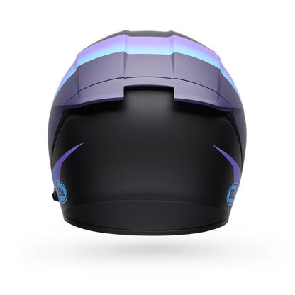 Casco Moto Calle Lithium Passion Negro/Azul Certificado QR Bell