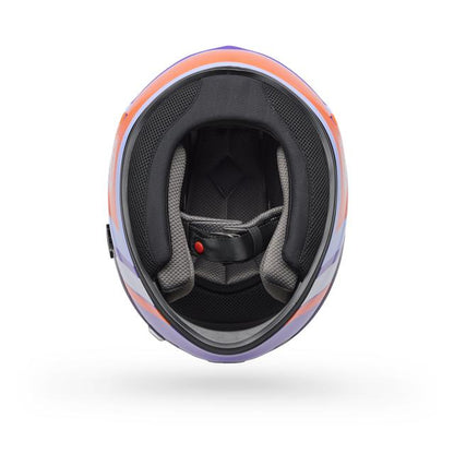 Casco Moto Calle Qualifier Chasm Morado Certificado QR Bell