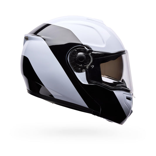 Casco Moto Calle SRT Modular Abatible Flow Blanco/Negro Bell
