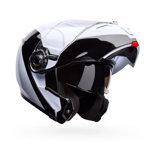 Casco Moto Calle SRT Modular Abatible Flow Blanco/Negro Bell