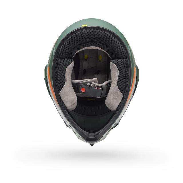 Casco Moto Calle MX-9 ADV Certificado QR Verde Bell
