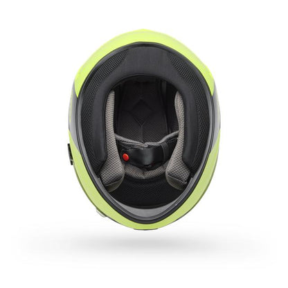 Casco Moto Calle Qualifier Clip Certificado QR Amarillo Bell