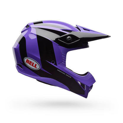 Casco Moto Niño MX-10 Mips Talon Morado Bell
