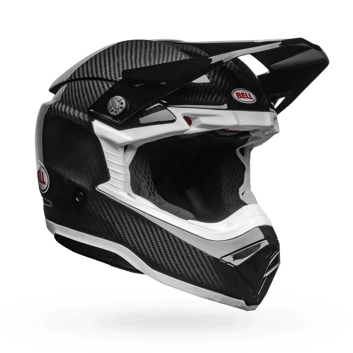 Casco Moto Moto-10 Spherical Solid Negro/Blanco Bell