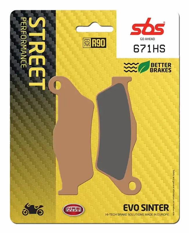 Pastillas de Freno Delantera SBS 671HS