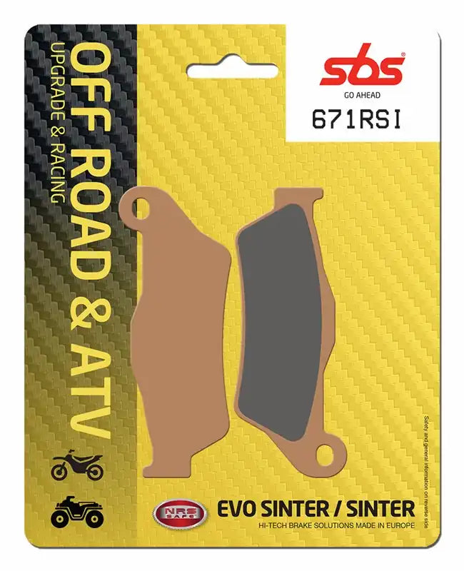 Pastillas de Freno Delantera/Trasera SBS 671RSI