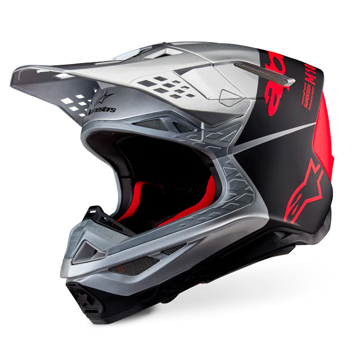 Casco ALPINESTARS Supertech S-M10 Flood Silver