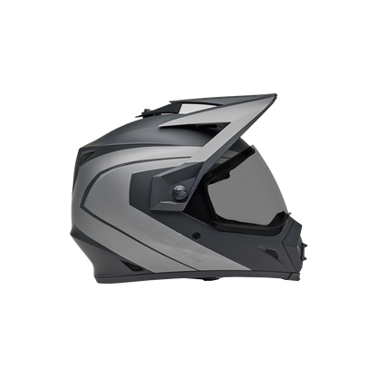 Casco Moto Calle MX-9 ADV Certificado QR Gris Bell