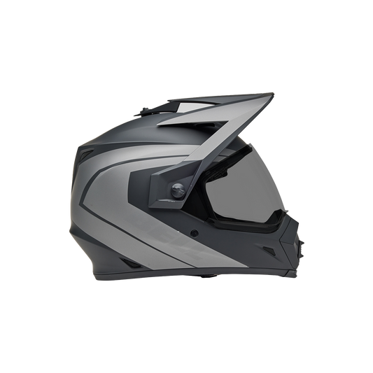 Casco Moto Calle MX-9 ADV Certificado QR Gris Bell
